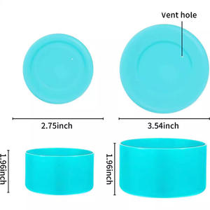 Sous-verre antidérapant en silicone avec logo imprimé personnalisé, adapté aux gobelets isothermes en acier inoxydable 32/40 oz. - Product Image 4