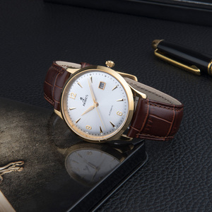 Akires orologio da polso meccanico Vintage retrò di alta qualità 5 BAR Design semplice in vetro zaffiro analogico in pelle giapponese MIYOTA - Product Image 2