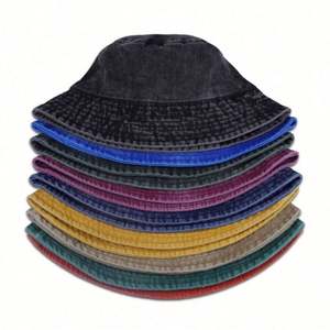 Chapeau Bob Unisexe 100% Coton Printemps/Été pour l'Extérieur, Logo Personnalisé, Style Vieilli, Protection Solaire, Broderie 3D - Product Image 6