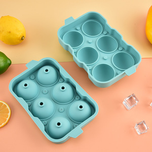Molde de silicona reutilizable para hacer bolas de hielo de whisky (1/2/4/6/8 unidades), fácil de desmoldar, para el hogar, bares y fiestas. - Product Image 3
