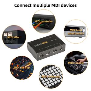 DOREMiDi <span class=keywords><strong>MIDI</strong></span> Box 1-in 6-out <span class=keywords><strong>MIDI</strong></span> Splitter Converter <span class=keywords><strong>Host</strong></span> Box Plug and Play Compatible avec tous les appareils d'interfaces standard <span class=keywords><strong>MIDI</strong></span> - Product Image 5