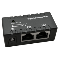 Injecteur PoE passif à port unique Gigabit 1000 Mbps, séparateur de puissance pour caméra IP, module adaptateur PoE, accessoires PoE DC12-48v