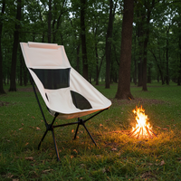 Chaise de camping moderne et durable, avec structure en fer, tissu Oxford résistant aux déchirures, portable, pliable, maille respirante, pour le voyage et la salle de sport