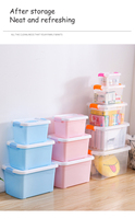 Grande taille transparent boîte de rangement en plastique