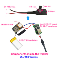 Rastreador GPS Antirrobo de Fácil Instalación para Portátil, Dispositivo de Seguimiento GPS Universal DC 6V-48V para TV/Vehículo/Bicicleta/Bicicleta Eléctrica/Motocicleta
