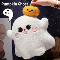 Windseek Halloween Pumpkin Plush Stress Relief Toy Magic Ghost Doll Soft Stuffed Doll Cushion Pillow Children's Gift for 14