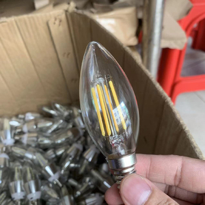 Bán Trực Tiếp Từ Nhà Máy Bóng Đèn Edison <span class=keywords><strong>LED</strong></span> <span class=keywords><strong>E27</strong></span> E14 Bóng Đèn Dây Tóc Cổ Điển C35 Kéo Đuôi 110V 220V Cho Phòng Khách - Product Image 5