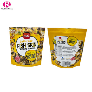 Đứng lên da cá chip Muối Trứng Khoai tây chiên bao bì thực phẩm cấp Mylar Zip khóa túi - Product Image 3