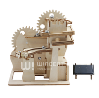 Kit de puzzle 3D en bois à énergie solaire Wincent DIY, machine à billes, expérience scientifique STEM, jouet éducatif, cadeau pour enfants