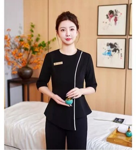 2025 nuova vendita calda donna autunno centro benessere uniformi massaggio piedi tecnico Tea Art <span class=keywords><strong>Hotel</strong></span> <span class=keywords><strong>abiti</strong></span> <span class=keywords><strong>da</strong></span> <span class=keywords><strong>lavoro</strong></span> - Product Image 2
