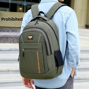 Factory Wholesale Men's Daily Travel Computer <b>Backpack</b> <b>Large</b> Capacity Boys' School Bag Zipper Waterproof Oxford for Leisure - Product Image 4