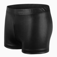 Shorts de gymnastique pour filles Vatten, brillants, or et noir, en polyester métallisé haute élasticité, livraison rapide, vêtements de danse en stock