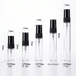 Mini 3ml 5ml 8ml 10ml Cylinder Clear Glass <b>Perfume</b> <b>Spray</b> <b>Bottles</b> Refillable Fine Mist Atomizer - Product Image 1
