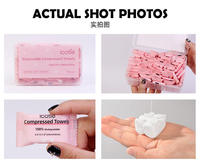 Eco Friendly Disposable Coin Compressed Magic Tablet Towels, Portable Nonwoven Travel Cleansing Towels Wholesale