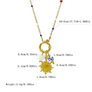 สร้อยคอสแตนเลสสตีลชุบทอง 18K สำหรับผู้หญิง ป้องกันการแพ้ ไม่หมองคล้ำ เครื่องประดับหรูหราสไตล์มินิมอล ของขวัญ - Product Image 3