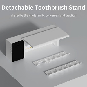 Toothbrush Disinfector UV Dual-Band <b>LED</b> Night Light <b>Clock</b> Rechargeable Lithium Type-C Charging 5min Sterilizer Home Device - Product Image 5