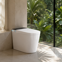 WC intelligent avec bidet intégré, en céramique, double chasse à jet siphonique, capteur automatique, siège chauffant, auto-nettoyant, télécommande