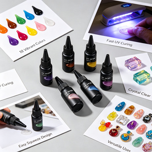 Kit de colorants liquides pour résine LEQU Happy And Fun Bulk 18 couleurs, pigments hautement concentrés pour fournitures artisanales, vente en gros - Product Image 2