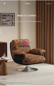 Sillón Giratorio Individual de Tela para Oficina en Casa, Estilo Moderno, con <span class=keywords><strong>Relleno</strong></span> de Espuma, Diseño <span class=keywords><strong>Nórdico</strong></span> Minimalista, Venta al Por Mayor Yicheng - Product Image 6