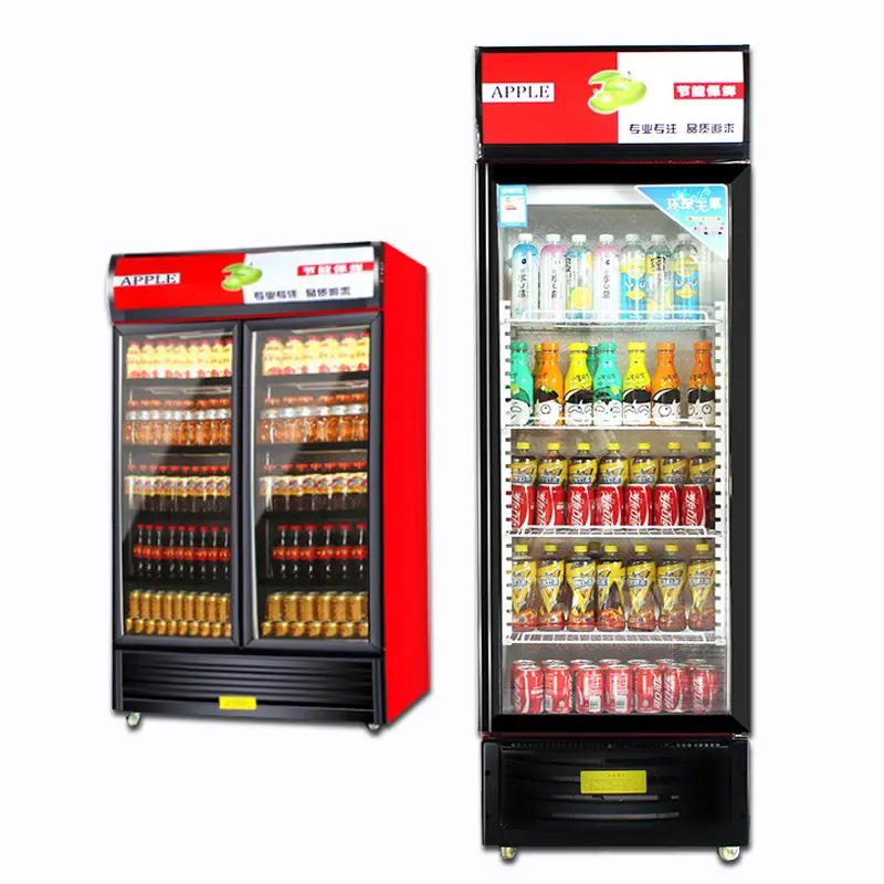 Réfrigérateur à porte en verre ultraléger, présentoir Commercial pour boissons, bière, bar, comptoir,