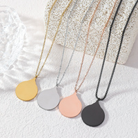 Collier Pendentif Musulman Islamique en Acier Inoxydable avec Calligraphie Arabe du Verset du Coran Ayatul Kursi, Bijoux de l'Aïd, Vente en Gros
