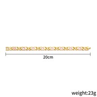 Bracelet magnétique de thérapie à la mode pour femmes et hommes, design XO, cristal incrusté de zircon, bracelet de soins de santé, bijoux d'équilibre énergétique