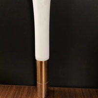 Tube de crème pour les yeux en métal doré à vibration électrique, 10-200 ml, tube compressible personnalisé, usine de tubes cosmétiques pour soins des yeux, emballage de sérum