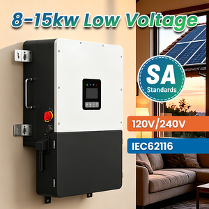 Onduleur hybride 12kVA 15kW On/Off Grid 120V/240V/208V Biphasé Basse Tension Intelligent avec 3 MPPT, Écran LCD, 50Hz/60Hz, Version SA - Product Image 4