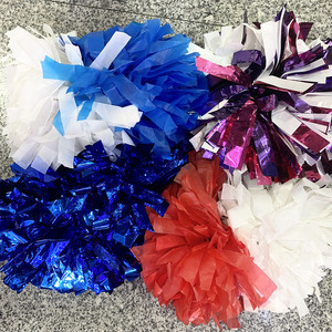 Pompones de Animadora Metálicos Coloridos Baratos al por Mayor, Suministros <span class=keywords><strong>Escolares</strong></span> Brillantes - Product Image 2