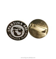 Badges professionnels en alliage de zinc moulé sous pression personnalisés de marque LANXUN, impression typographique, couleurs personnalisées, nouveauté chinoise, directement de l'usine