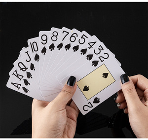 Cartas de Poker Black Ghost Dry-Erase Rose, Cartas de Jogo Feitas de Material de Papel Durável para Entretenimento Familiar - Product Image 5