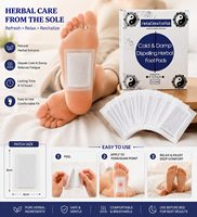 Fabricant OEM ODM de patchs pour les pieds à base de plantes, extrait naturel de plantes, coussinets pour les pieds, logo personnalisé, soins bien-être