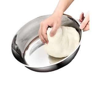 316L Stainless Steel Mixing Bowl Round Non Stick For Kneading Egg Beating Salad <b>Vegetable</b> Washing Hot <b>Pot</b> - Product Image 2