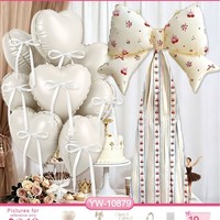 Nouvel ensemble de ballons en aluminium en forme de nœud cerise de 18 pouces pour la vente en gros, kits de ballons mignons en forme de nœud pour la décoration murale de fête d'anniversaire et de vacances