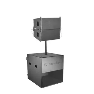 Easy to carry speaker system 10 inch line array used active portable wheels 18inch subwoofer