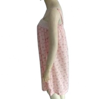 Pyjama d'été 3 pièces en jersey brodé de dentelle vintage grande taille pour femme, longueur genou, vente en gros Chine, tenue de nuit, chemise de nuit