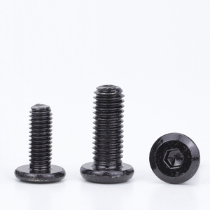 50pcs/bag Black Oxide Carbon Steel Hexagon <b>Socket</b> Flat Chamfered Head Machine Screw M2 M3 M4 M5 M6 M12 - Product Image 4