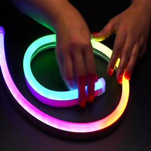 Bande lumineuse 12V, ruban RGB UV, peinture corporelle phosphorescente, bandes LED noires souples, tubes LED néon flexibles ultra-fins de 5 mm, lumières néon solaires - Product Image 1