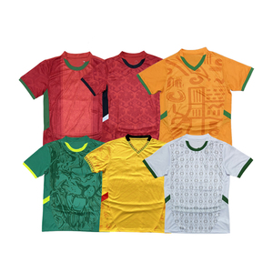 Divisa da Calcio della Coppa d'Africa 24 25, Versione Fan 100% Poliestere, Asciugatura Rapida, Trasferimento Termico, Uniforme da Calcio Aleetu per Uomo - Product Image 2