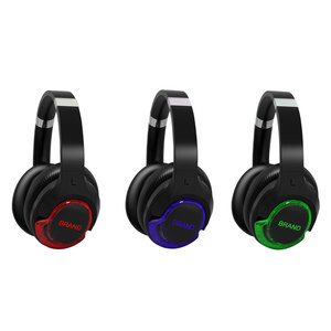 F18 largo sonó fiesta Led plegable inalámbrica de sonido estéreo de alta fidelidad 3 multi canal discoteca silenciosa auriculares inalámbricos y transmisor - Product Image 1