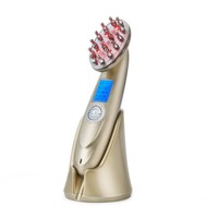 Masseur électrique portatif pour le cuir chevelu, brosse à cheveux vibrante pour le confort du cuir chevelu et les soins capillaires