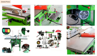 Machine à bois multifonctionnelle universelle haute performance, équipement de traitement du bois combiné facile à utiliser, pour usage domestique et vente au détail