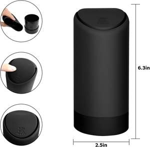 Mini Bote de <span class=keywords><strong>Basura</strong></span> Portátil para Auto, Ecológico, de Silicona, Impermeable y a Prueba de Fugas, con Tapa, para Hogar, Oficina, Cocina y Dormitorio - Product Image 2
