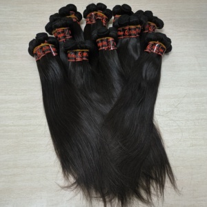 Letsfly Cheveux vierges brésiliens en vrac, ondulation droite de 18 pouces, tissage à la machine, double trame, 100% cheveux humains, extensions de cheveux, 35 grammes - Product Image 5