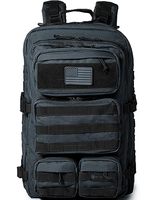 Sac à dos tactique vintage pour hommes et femmes, 50L, doublure en polyester imperméable, fermeture à glissière, sac à dos multifonctionnel pour l'extérieur