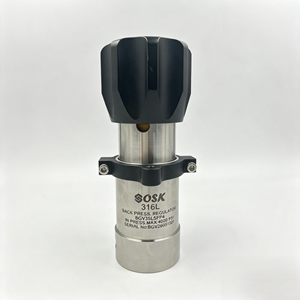 ราคาโรงงาน OSK ตัวปรับแรงดันแก๊สแบบแมนนวล สแตนเลส 316L 17-4PH แบบติดตั้งด้านหลัง OEM NPT 1/4 ควบคุมการไหลของของเหลว BGV5SL - Product Image 3