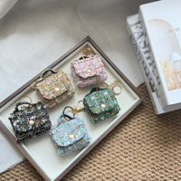 Mini portefeuille multi-fentes en cuir écologique, pochette à monnaie suspendue pour sac à dos et sac à main, étui pour écouteurs, porte-clés, idéal pour cadeau