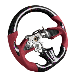Volant en cuir et fibre de carbone pour Infiniti Q50/QX50/G37/Q60/Q70/FX35/Q30/Q40/QX70 - Design sportif - Product Image 5