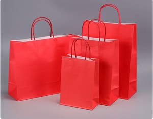 Bolsas de Papel Kraft Recicladas y Reutilizables al por Mayor, con Asas de Listón, para Comida para Llevar, Impresión de Logotipo Personalizado para Fiestas y Tiendas de Abarrotes - Product Image 4