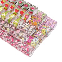 30CM * 120CM Papillon Design Personnalisé Épaisseur 0.3Mm Cuir PVC Transparent Pour La Fabrication De Sacs De Maquillage Dessous De Verre